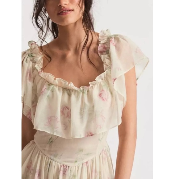 LoveShackFancy Noni Dress NWT Magnolia - Picture 6 of 7